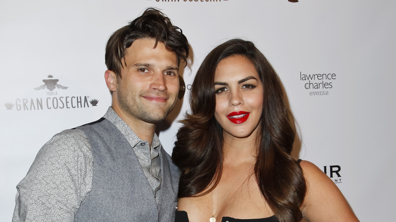 Katie Maloney and Tom Schwartz smiling