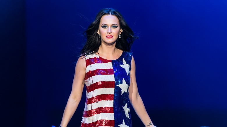 Katy Perry USA flag outfit