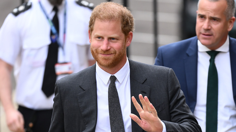 Prince Harry waving