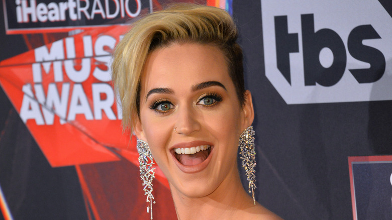 Katy Perry smiling at a red carpet event