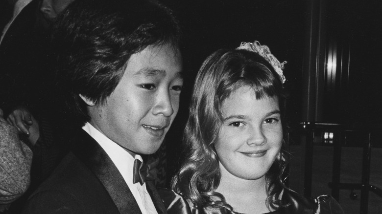 Key Huy Quan and Drew Barrymore as kids