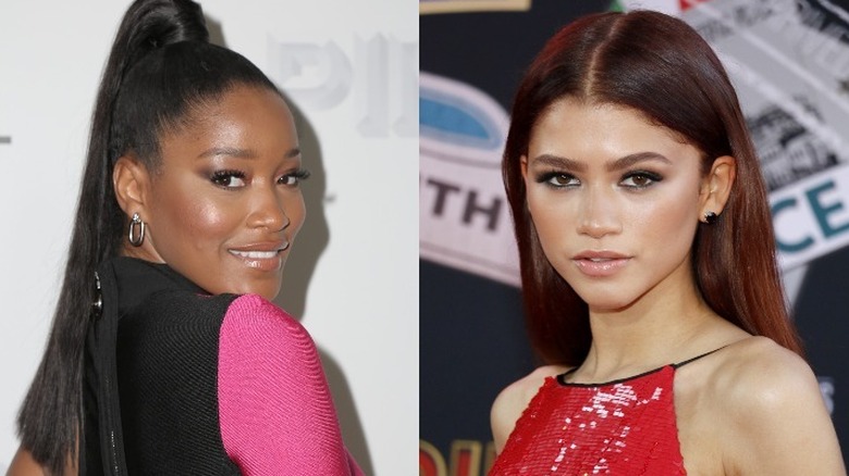 Keke Palmer at 2018 premiere of "Pimp"; Zendaya attends "Spider-Man: Far From Home" premiere in 2019