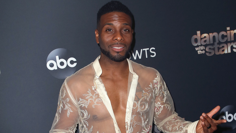 Kel Mitchell sporting a see through shirt for Dancing with the Stars 