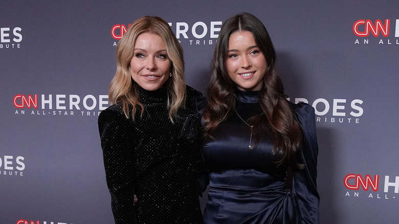 Kelly Ripa and her daughter Lola at an event