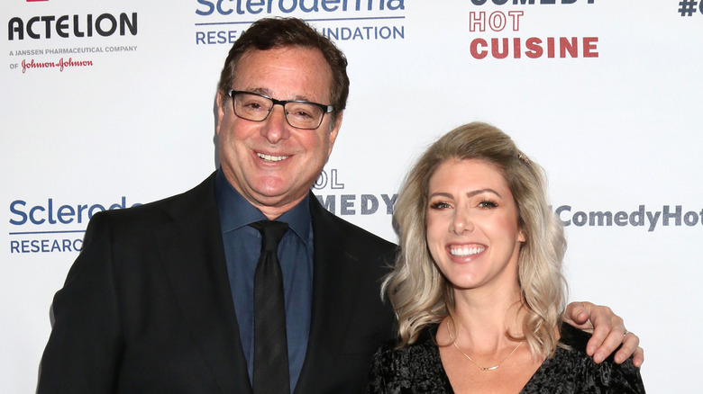 Bob Saget and Kelly Rizzo pose 