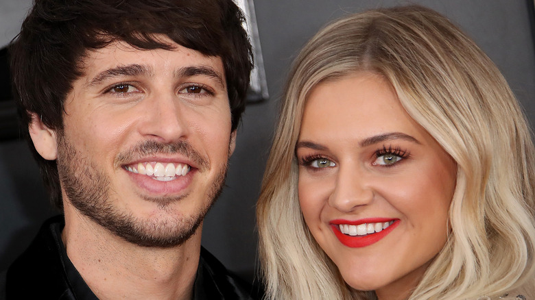 Morgan Evans and Kelsea Ballerini smiling