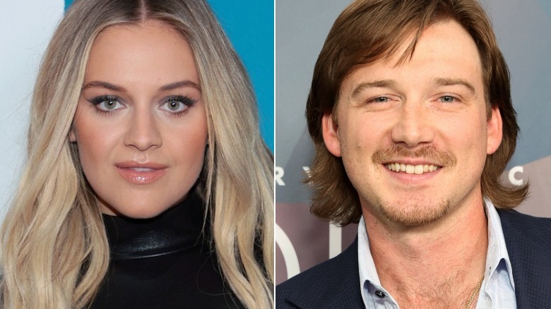 Kelsea Ballerini and Morgan Wallen split image