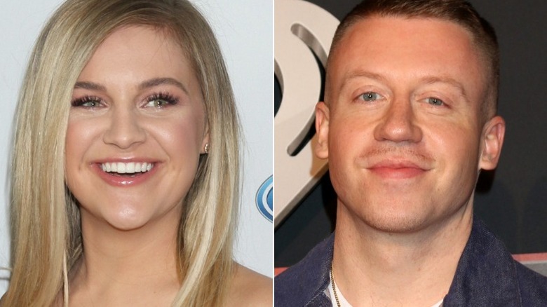 A side by side of Kelsea Ballerini and Macklemore