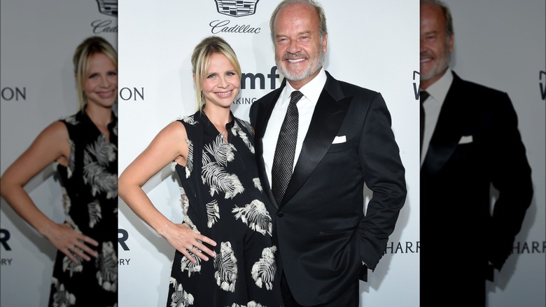 Kayte Walsh and Kelsey Grammer smiling together