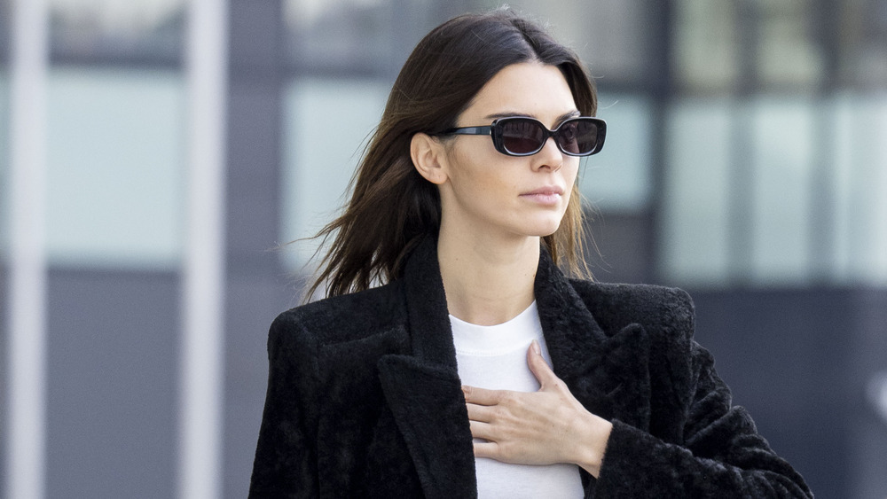 Kendall Jenner walks street Milan