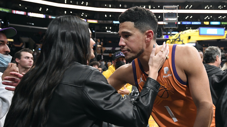 Kendall Jenner at Devin Booker's game