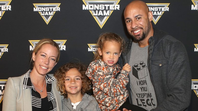 Kendra Wilkinson, Hank Baskett, and their kids