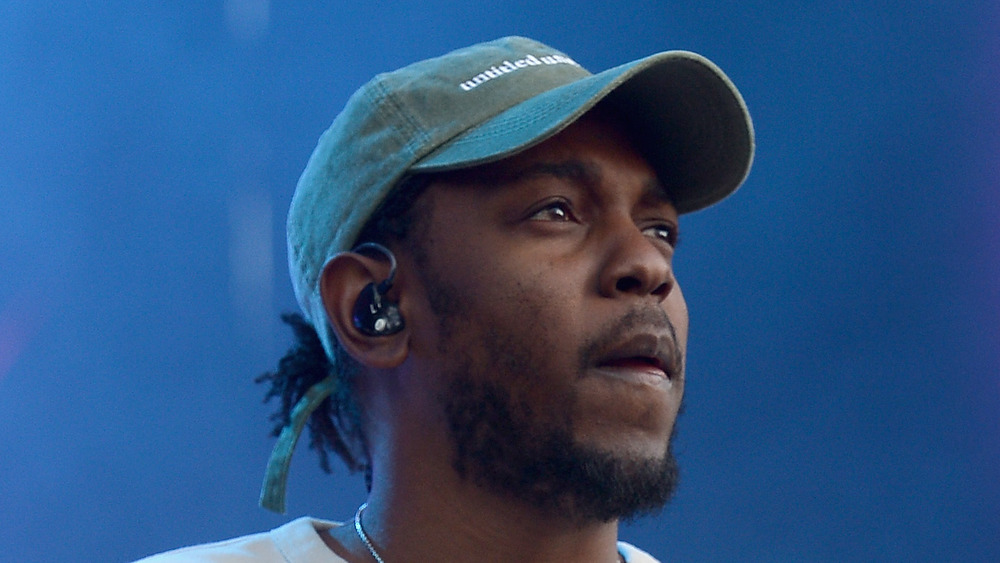 Kendrick Lamar on stage