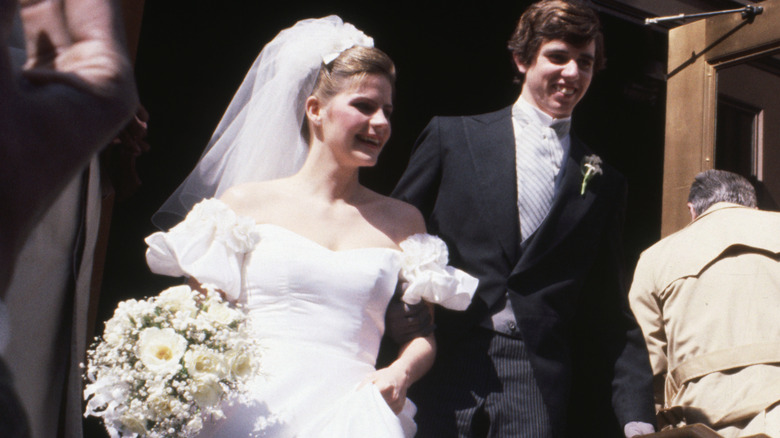 Michael Kennedy posing with Victoria Denise Gifford on wedding day