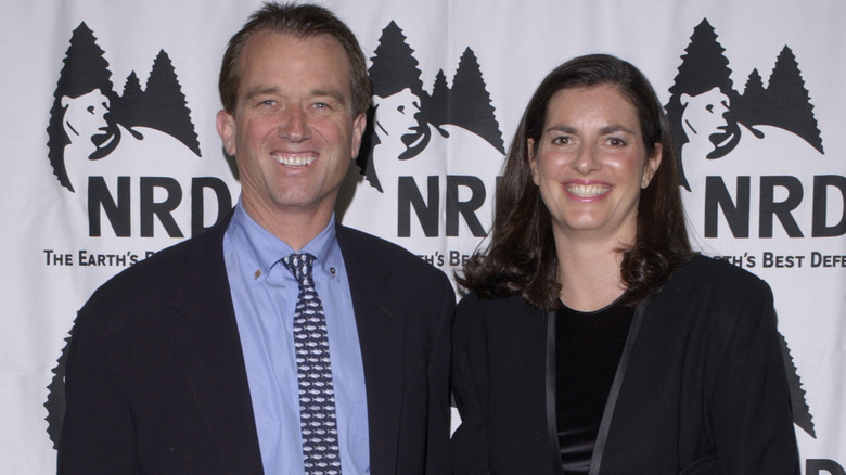 Robert Kennedy Jr. posing with Mary Kennedy at NRD event