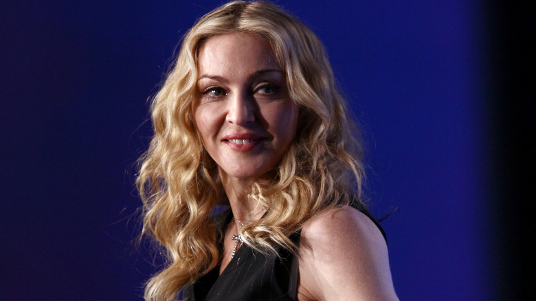 Madonna smiling