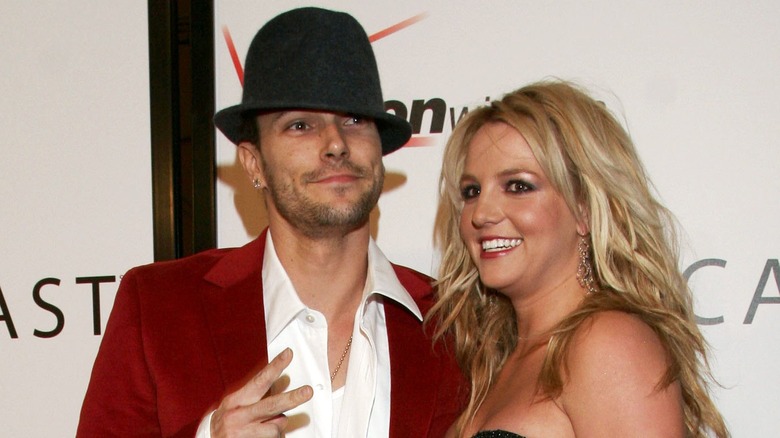 Kevin Federline with Britney Spears on the red carpet