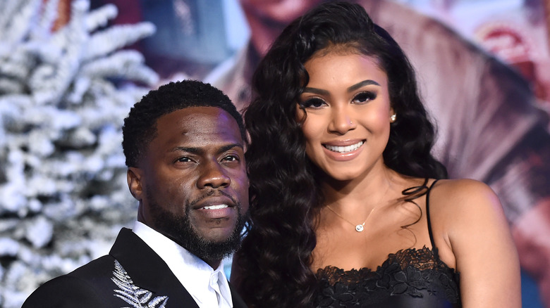 Kevin Hart and Eniko Parrish on the red carpet
