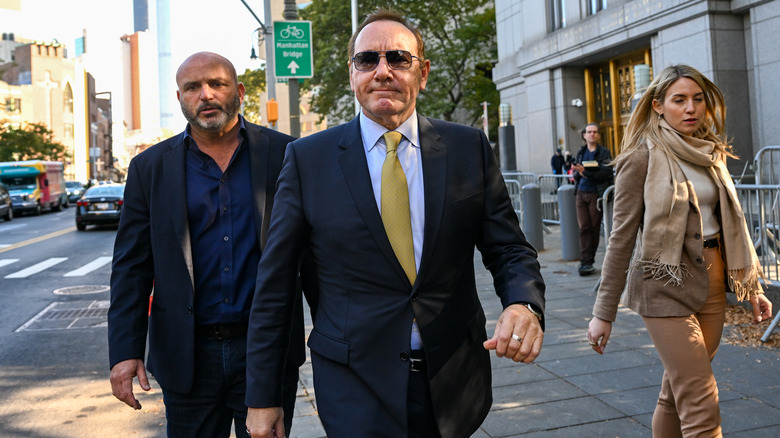 Kevin Spacey walking