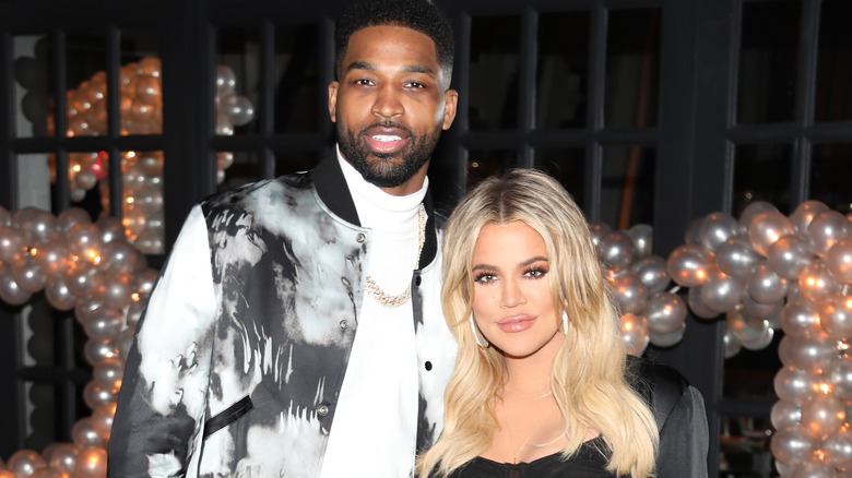 Tristan Thompson Khloe Kardashian red carpet