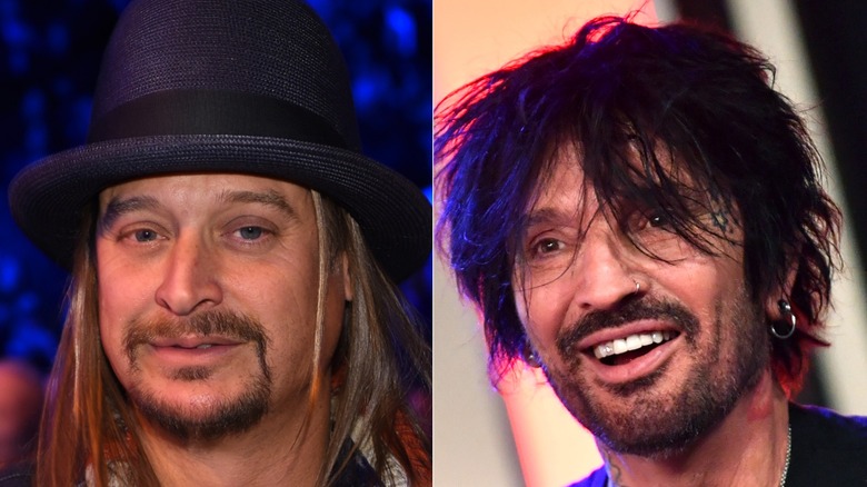 Side by side of Kid Rock and Tommy Lee