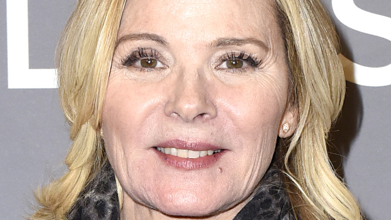 Kim Cattrall smiling