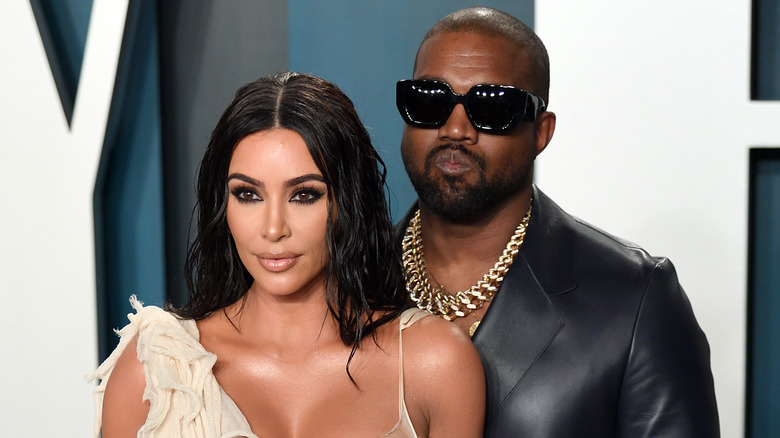 Kim Kardashian and Kanye West red carpet