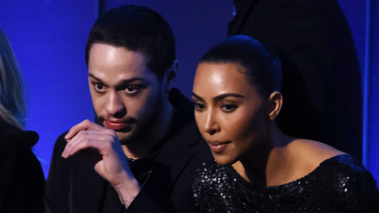 Pete Davidson, Kim Kardashian watching award show