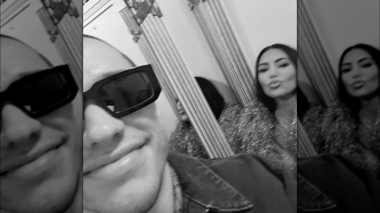 Kim Kardashian and Pete Davidson selfie