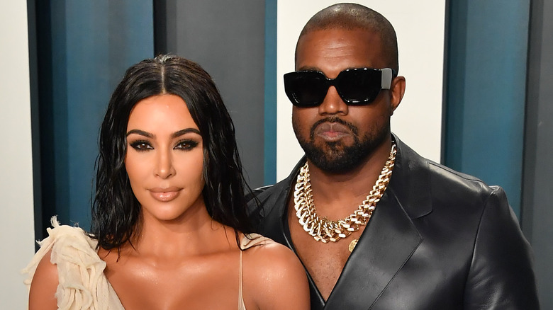 Kim Kardashian and Kanye West in 2020