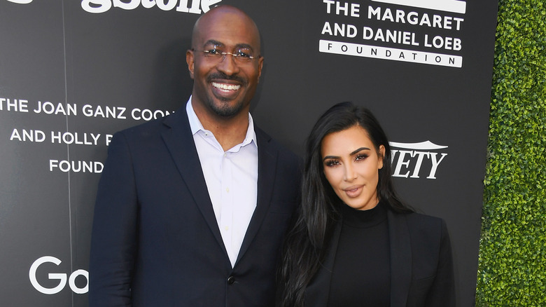 Van Jones, Kim Kardashian smiling