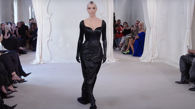 Kim Kardashian on Balenciaga runway