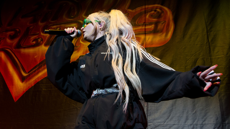 Kim Petras performing onstage