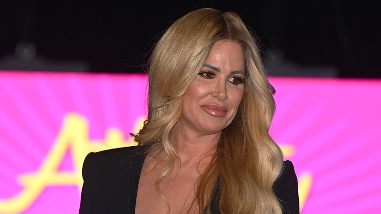 Kim Zolciak grimacing