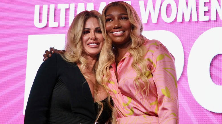 Kim Zolciak-Biermann and Nene Leakes attend the Ultimate Women's Expo