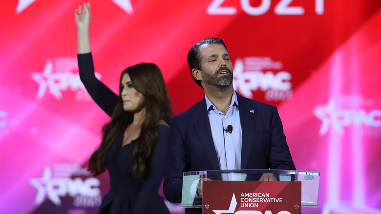 Kimberly Guilfoyle, Don Trump, Jr. speaking