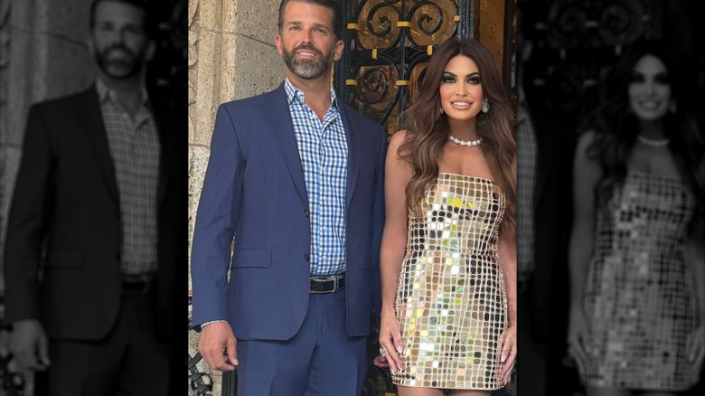 Donald Trump Jr. next to Kimberly Guilfoyle