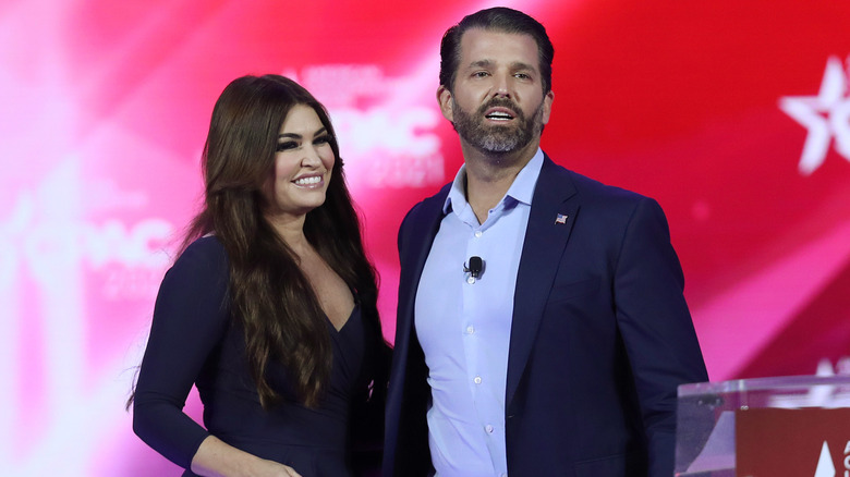 Kimberly Guilfoyle and Donald Trump Jr.