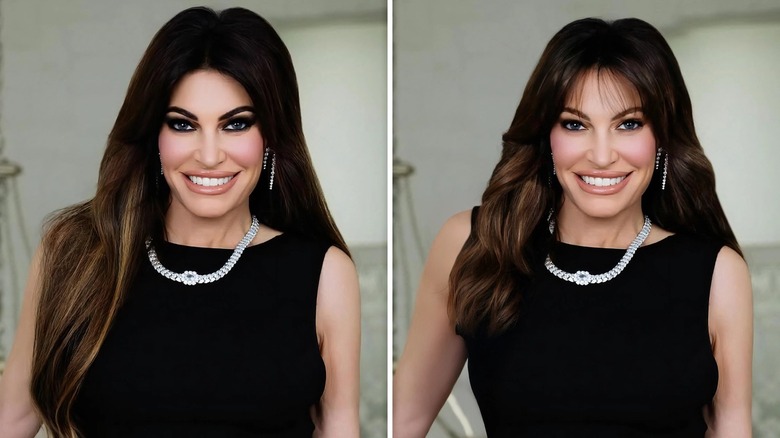 Kimberly Guilfoyle split image makeover