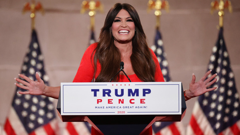 Kimberly Guilfoyle gives a speech