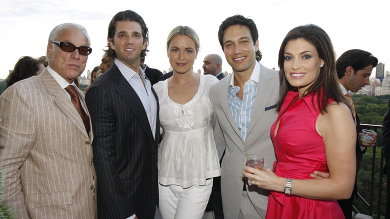 Donald Trump Jr., Kimberly Guilfoyle and their respective spouses in 2008