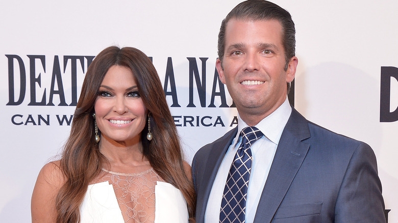 Kimberly Guilfoyle and Donald Trump Jr. on the red carpet at 2018 premiere of Death of a Nation