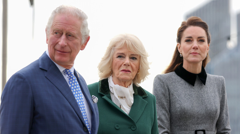 King Charles, Queen Camilla, and Kate Middleton