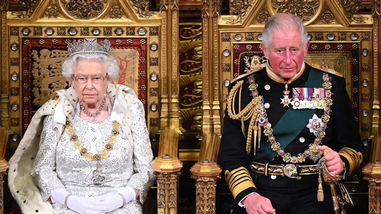 Queen Elizabeth and Prince Charles