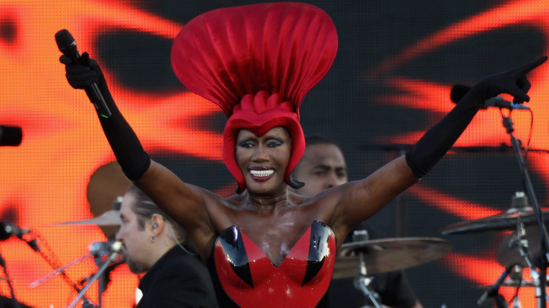 Grace Jones performing