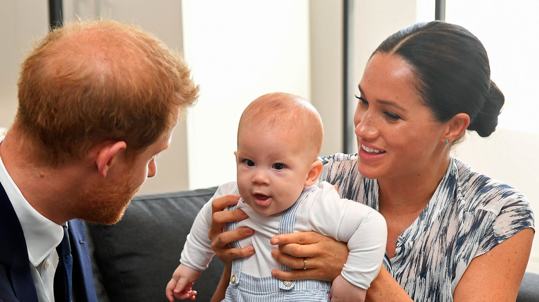 Prince Harry and Meghan Markle with son Archie