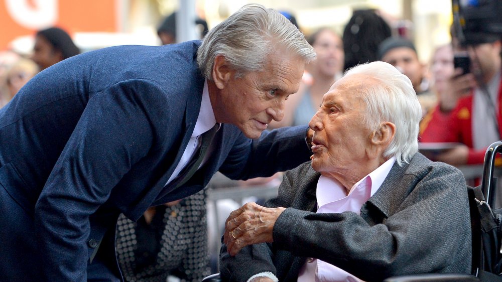 Kirk Douglas and Michael Douglas