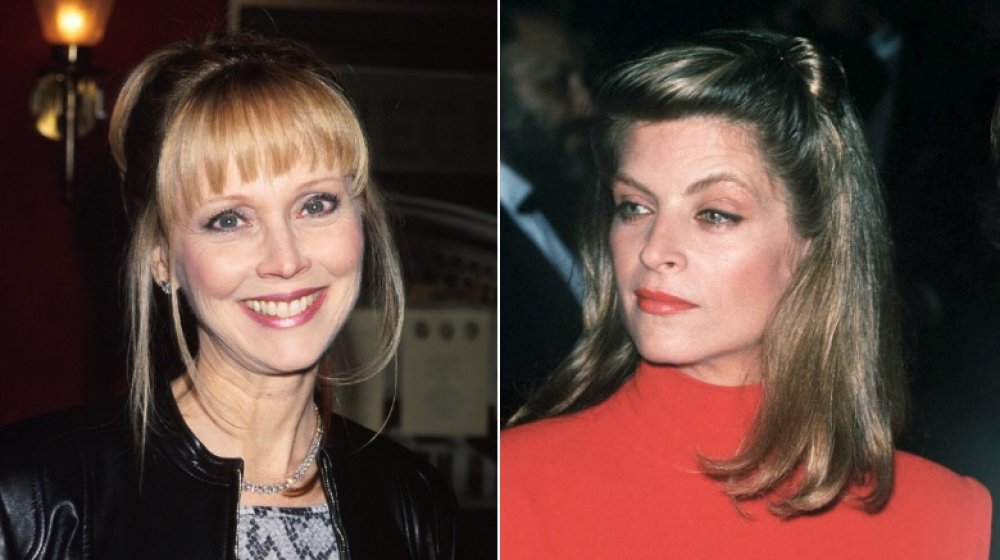 Shelley Long at the Dr. T and the Women premiere in 2000; Kirstie Alley in 1990