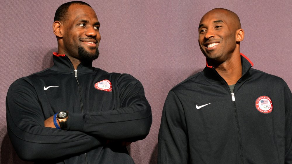 LeBron James and Kobe Bryant