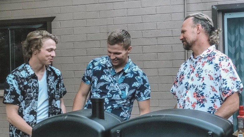 Gabriel Brown, Garrison Brown, and Kody Brown smiling